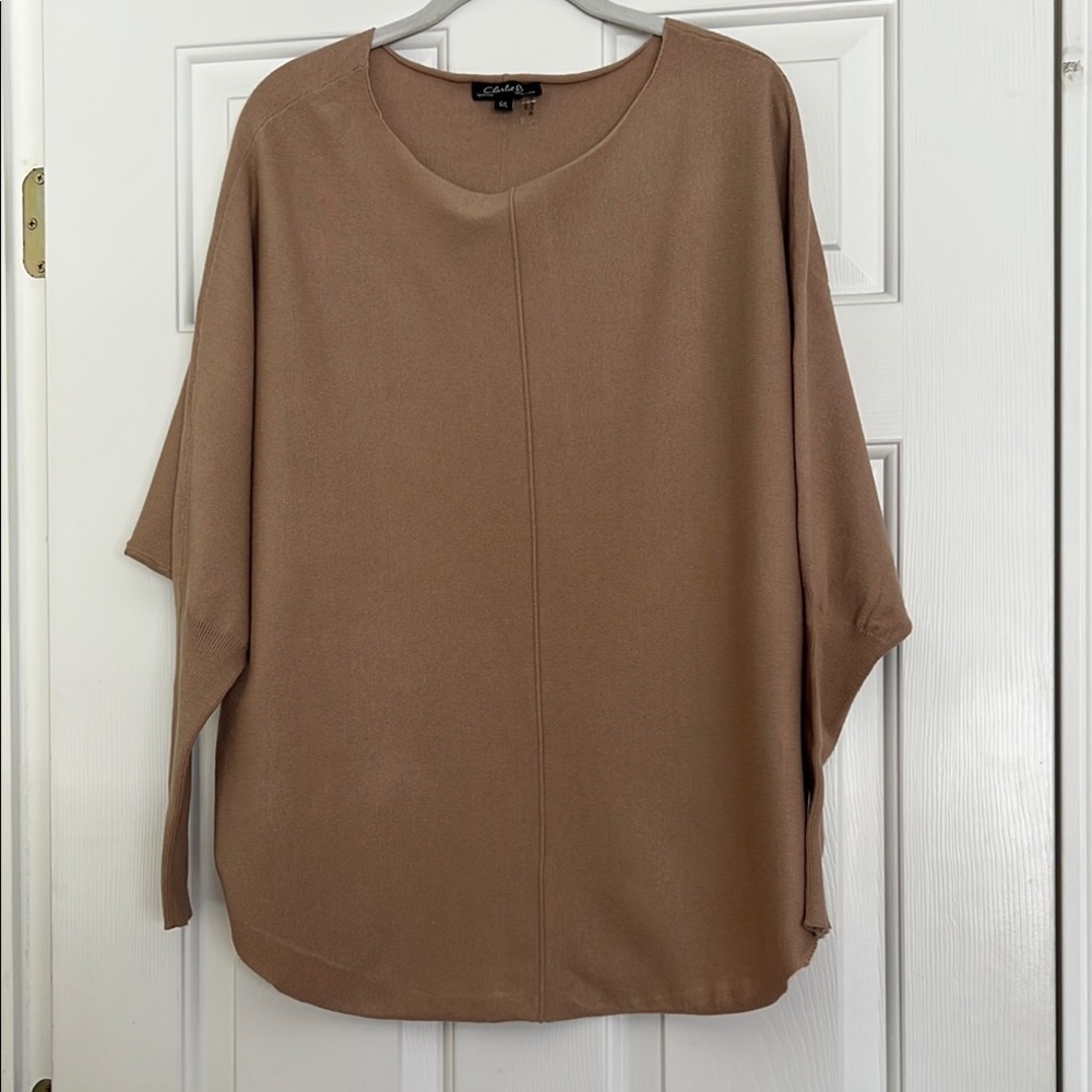 Charlie B Camel Lightweight Sweater